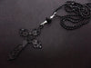 Gothic Black Cross Black Ball Chain Pendant Necklace Witchy Alternative Goth Witchy Punk Statement Gorgeous Jewelry Women Gift