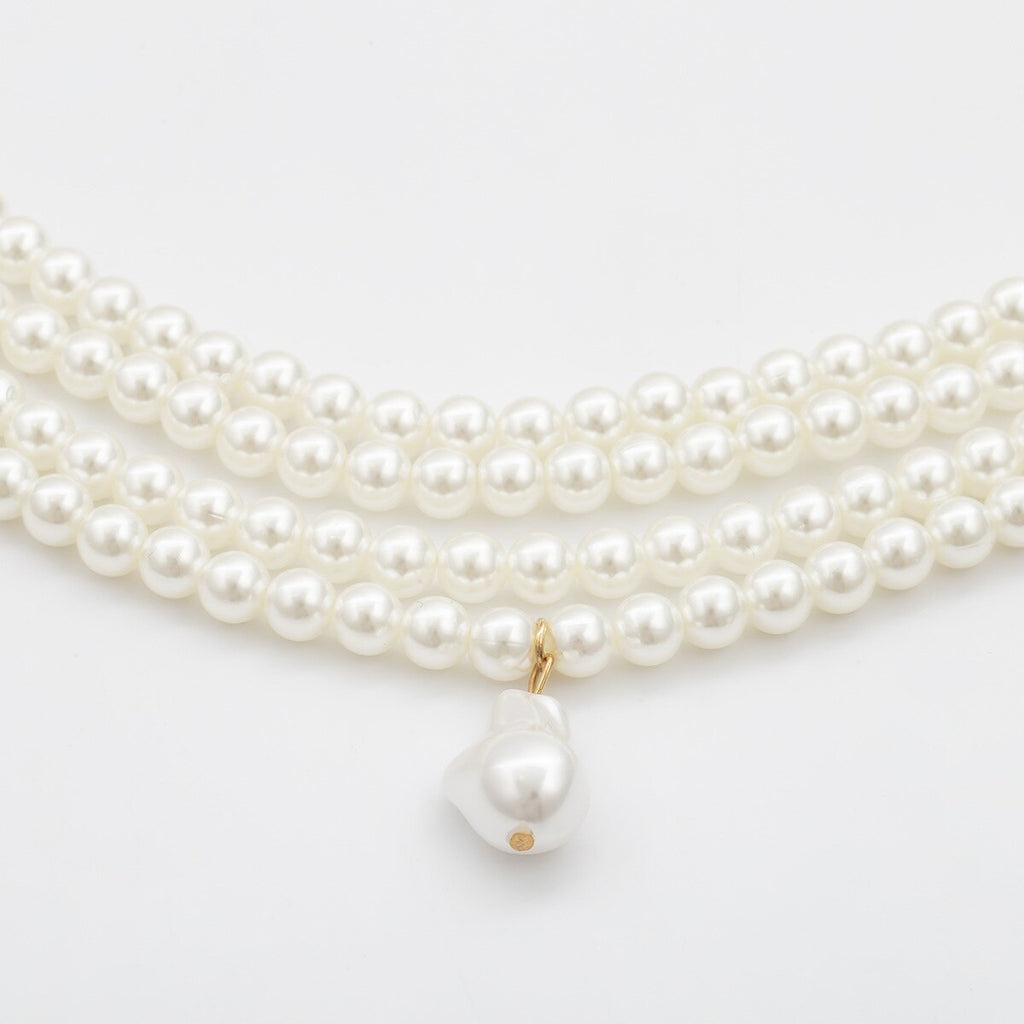 Gothic Bohemia Multilayer Necklace For Women Gold Color Pearl Choker Necklaces Trendy Punk Neck Jewelry Collier Gift