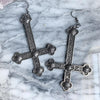 Gothic Cross Choker Velvet Pagan Wiccan Medieval Pendant Statement Steampunk Necklace Goth Jewelry Women Gift 2021 New