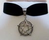 Gothic Cross Choker Velvet Pagan Wiccan Medieval Pendant Statement Steampunk Necklace Goth Jewelry Women Gift 2021 New