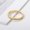 Gothic Dot Rings For Women Stainless Steel Gold Color Finger Ring 2023 Trend Couple Aesthetic Jewelry Party Gift Anillos