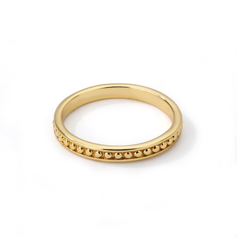 Gothic Dot Rings For Women Stainless Steel Gold Color Finger Ring 2023 Trend Couple Aesthetic Jewelry Party Gift Anillos