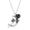 Gothic Jewelry Women's Necklace Vintage Accessories Rose Flower Pendant Necklace Female Choker Retro Trinket Chain Charms