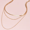 Gothic Multi-layer Gold Snake Chain Choker Necklace for Women Men Punk Twist Chain Clavicle Necklace Party Jewelry Accessories