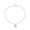 Gothic Pearl Cross Pendant Necklace Jesus Vintage Heart Chocker Clavicle Chain Necklace Charm Jewelry for Women