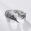 Gothic Punk Devil Wing Adjustable Rings For Women Silver Colour  Designer Jewelry Chrismas  Items GaaBou