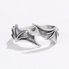 Gothic Punk Devil Wing Adjustable Rings For Women Silver Colour  Designer Jewelry Chrismas  Items GaaBou