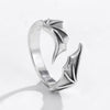 Gothic Punk Devil Wing Adjustable Rings For Women Silver Colour  Designer Jewelry Chrismas  Items GaaBou