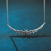 Gothic Silver Plated Bat Chocker Necklace Vampire Bat Pendant Necklace Dark Style Choker Bat Jewelry Gift Women Girls Goth