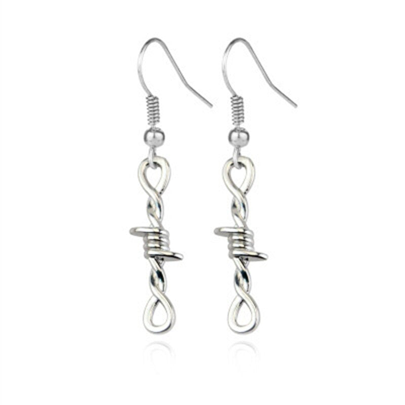 Gothic Small Wire Brambles Choker &amp; Necklace For Women Hip Hop Punk Silver Color Barbed Wire Thorns Chain Nexklace Men Gift B104