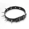 Gothic Spike Rivet Chocker Sexy Belt Collar Pu Leather Goth Necklace for Women Party Club Chockers Punk Party Club Jewelry X637
