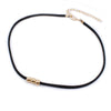 Gothic Style Black Rope Women's Neck Chain Choker Rope Necklaces Gold Color Beads Goth Jewelry 2021 Collar For Girl kpop Chocker