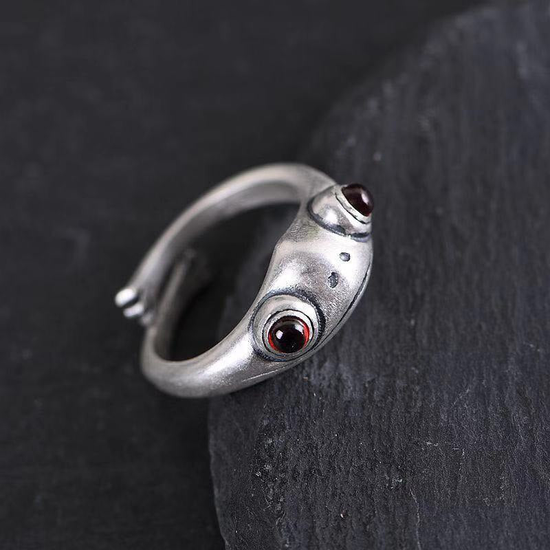 Gothic Vintage Frog Adjustable Finger Rings for Women Girls Teens Retro  Frogs Toad Cool Ring Designer Aesthetic Jewelry
