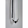 Gothic Vintage Metal Black Peach Heart Devil Wings Chokers for Women Hip Hop Beads Strand Chains Necklaces Y2K Jewelry
