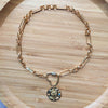 Gothic gold-color pendant necklace zircon spiral buckle various styles to choose choker for women girl punk jewelry 2021