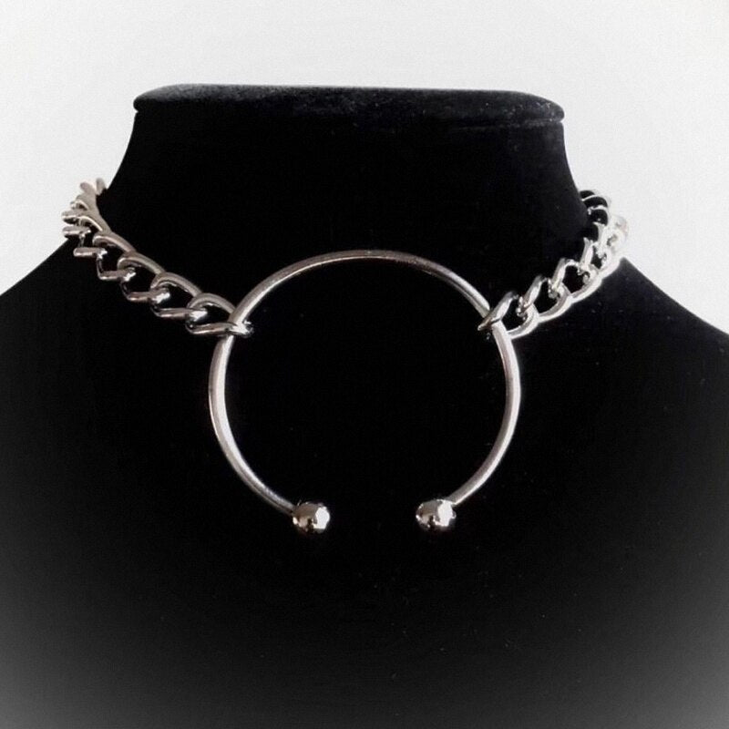 Gothic necklace Punk necklace  Dark necklace Street necklace  aesthetic necklace  y2k necklace Harajuku necklace rap necklace