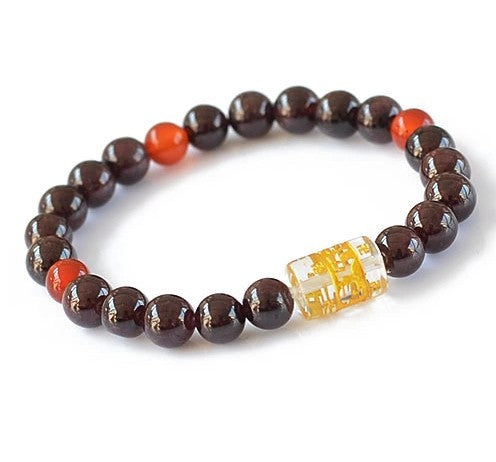 Grade A 8mm Natural Garnet Beads Bracelet Jewelry Fine Beaded Bracelet Jewelry For Women Gift With Certificate Drop Shipping