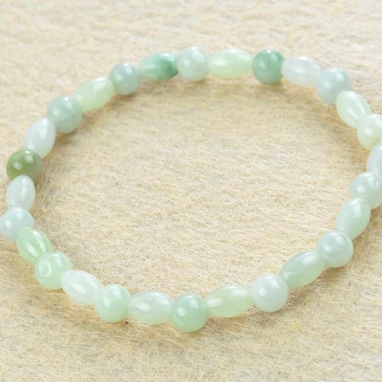 Grade A Natural Burma Beaded Jade Bracelet ,Fine Jade Jewelry Bracelets For Woman Gifts with Certificate Can Drop Shipping