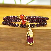 Grade AAAA Natural Garnet Beaded Bracelets Fine Gemstone Beads Muti-layer Bracelets Jewelry For Woman Gifts Can Drop Shipping