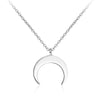 Gran oferta delicado colgante Kolye collar de media luna Luna collar de oro de Color de plata para las mujeres collar joyería de las señoras regalos