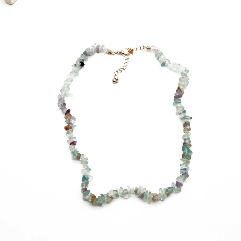 Gravel Necklace Choker Short Simple Colorful