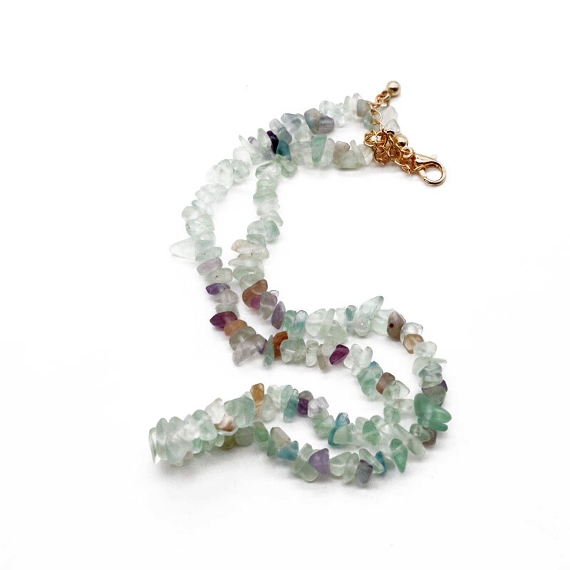 Gravel Necklace Choker Short Simple Colorful