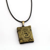Gravity Journal 3 Necklace Book Pendant Rope Chain Necklaces Women Men Charm Gifts Game Jewelry