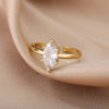 Green Color Zircon Rings For Women Adjustable Open Cubic Zirconia Stainless Steel Finger Ring Couple Wedding Jewelry anillos