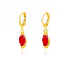Green Drop Earrings for Women Stainless Steel Gold Color Earrings 2023 Trend Korean Zircon Wedding Jewelry pendientes
