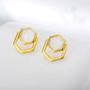 Green Golden Stud Earrings For Women Stainless Steel Nature Malachite Earring 2023Trend Korean Couple Jewelry Gift