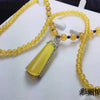 Green Jade Women 925 Silver Long Beads Winter Sweater Chain Pendant Necklace Large Size Buddha Key Jewelry Gift Wholesale
