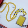 Green Jade Women 925 Silver Long Beads Winter Sweater Chain Pendant Necklace Large Size Buddha Key Jewelry Gift Wholesale