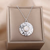 Green Opal Pendant Necklace For Women Stainless Steel Black Stone Necklaces 2023 Trend Aesthetic Jewelry collares mujer