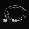 Ground  alloy imitation crystal ball necklace ladies African beads jewelry necklace women jewelry