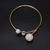 Ground  alloy imitation crystal ball necklace ladies African beads jewelry necklace women jewelry