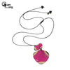 GuanLong Vintage Rope Long/Pendant Necklaces Charms Heart Custom Necklace Women Designer Acrylic Necklace Jewelry Female