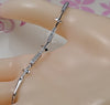 Guarantee Plain 925 Sterling Silver, CZ, Cubic Bracelet , 3.8g, BR31032
