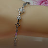 Guarantee Plain 925 Sterling Silver, CZ, Cubic Bracelet , 4.6 g, BR1818