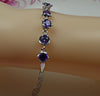 Guarantee Plain 925 Sterling Silver, CZ, Cubic Bracelet , 6.1g, BR31123