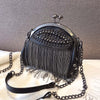 Gykaeo  Handbags Women Bags Designer Punk Style Chains Shoulder Bag Ladies Small Rivet Tassel Cross Body Bag Sac A Main