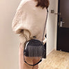 Gykaeo  Handbags Women Bags Designer Punk Style Chains Shoulder Bag Ladies Small Rivet Tassel Cross Body Bag Sac A Main