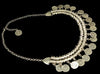 Gypsy Bohemian Beachy Chic Coin Bib Statement Necklace Festival Tibetan Silver Color Tribal Ethnic  Jewelry Turkish Accessorie