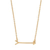 1PC Minimalist Pendant Necklaces Fashion Female Arrow Necklaces Pendant Long Chain Silver Gold Color Jewelry Women Summer