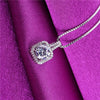 Style Shiny CZ Stone Zircon Silver Necklaces & Pendants Simple Pendant Wedding Jewelry For Women