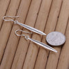 Pretty 925 Sterling Silver fine Earrings for Women lady Holiday gifts Street all-match charms Jewelry Wedding party