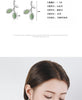 925 Stamp Silver Color Leaf Plant Stud Earrings For Children Light  Women Jewelry Accessories