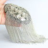 Handmade Shoulder Jewelry Tassel Rhinestones Epaulettes Clothing Accessories Brooch Epaulet Shoulder Brooches