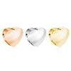20PCS/lot 10MM Stainless Steel Romantic Sliding Heart Charm For Jewelry Making Bracelets Necklaces Handmade Heart Pendants