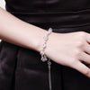 925 Sterling silver Shining crystal lattice Bracelet for woman Popular fine  jewelry Wedding party gifts