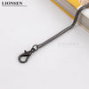 Lionsen 120cm / 0.42cm  Snake Replacement Chain Strap Metal link Clasp Purse Chain Bag Handle Shoulder Cross Body Handbags Chain